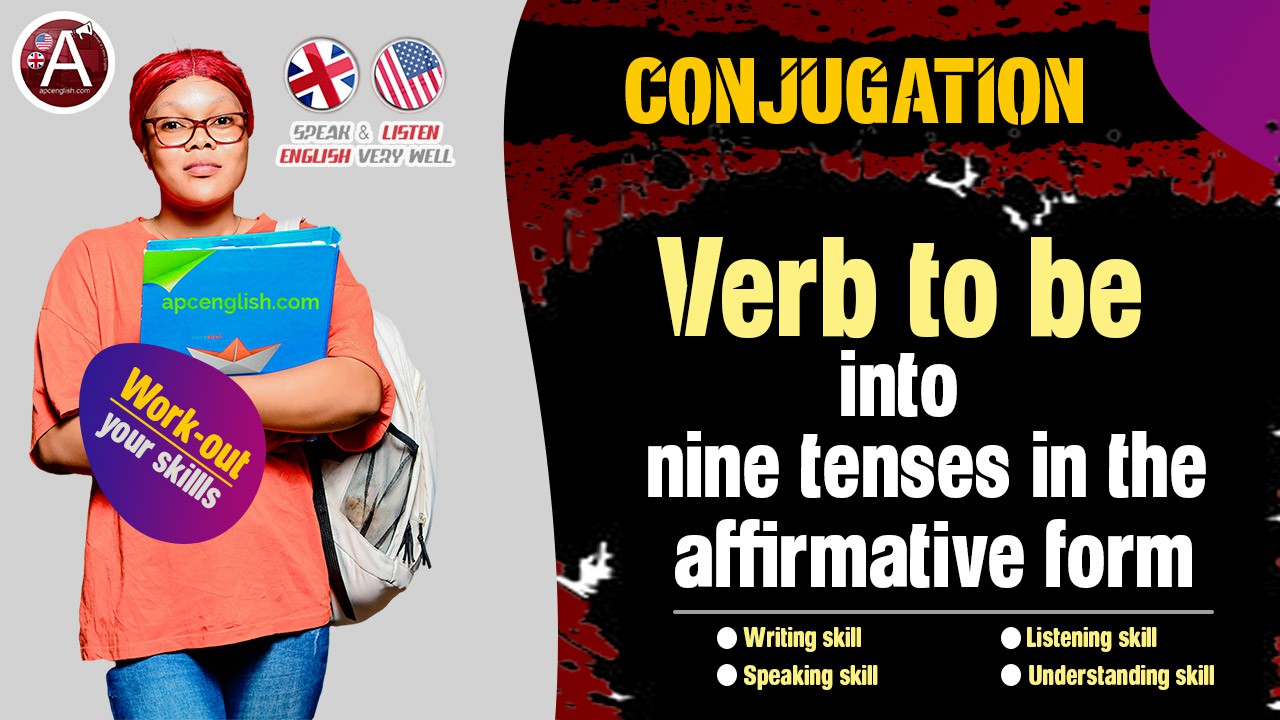 Verb to be in all tense, englih conjugation